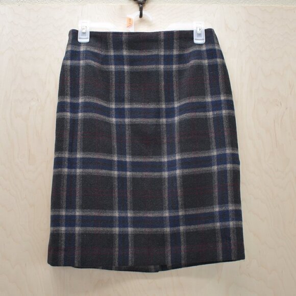 Talbots Vintage Wool Plaid Knee-high A-lin… - Picture 1 of 6